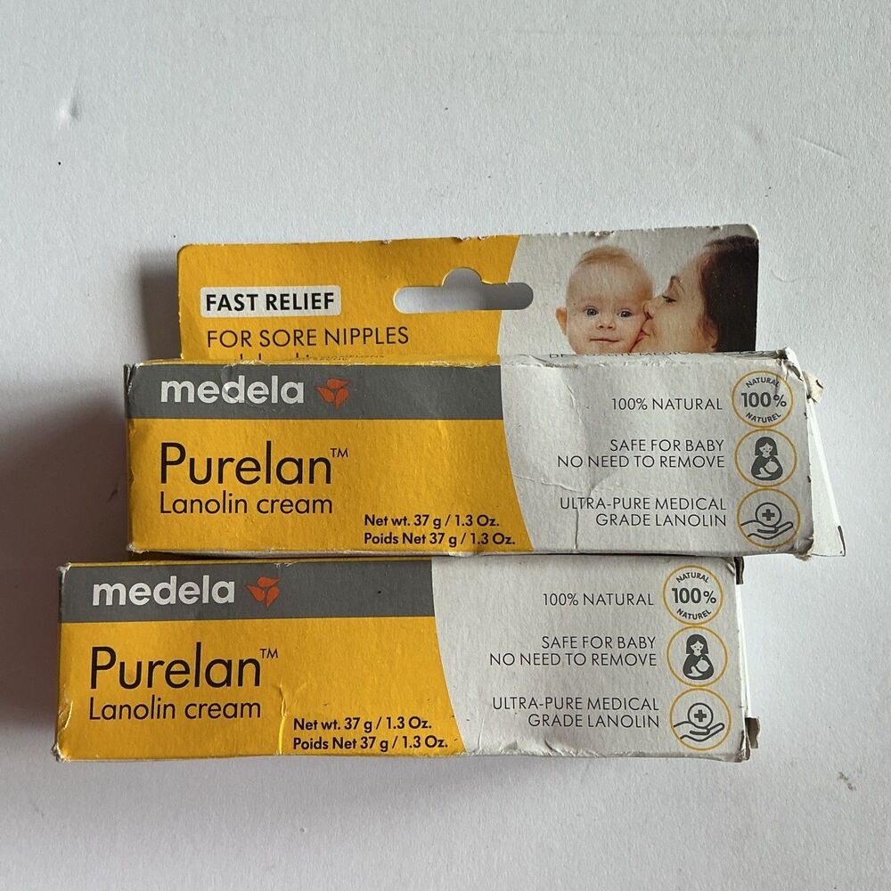 2 Purelan Lanolin, Medela 1.3 Ounce New Sealed 8/2028